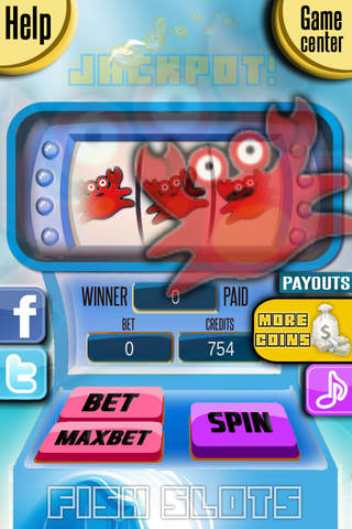 Fish Slots - A Sea Fish Casino Game screenshot 2