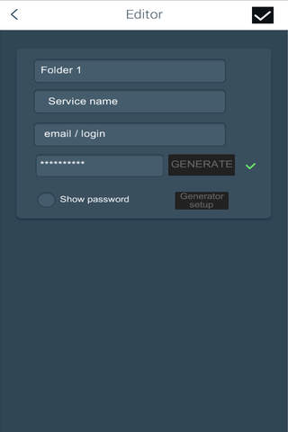 Password Master - Generate And Store screenshot 2