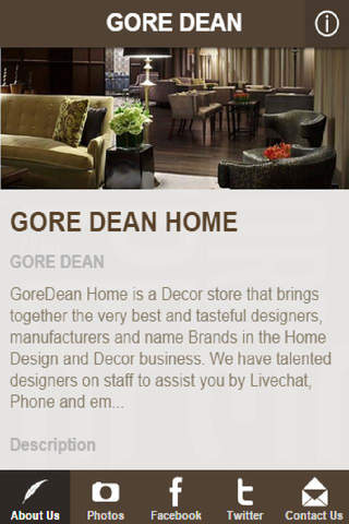 GORE  DEAN HOME screenshot 2