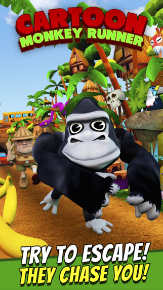 Cartoon Monkey Runner - Fun Endless Donkey Banana Racing Game For Free
