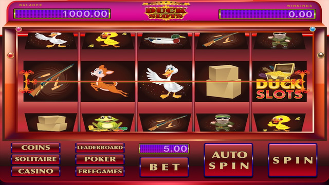 【免費遊戲App】Duck Slots - Poker And Solitaire Casino Game!!-APP點子