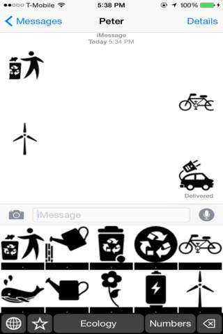 Ecology Stickers Keyboard: Using Eco Icons to Chat screenshot 2