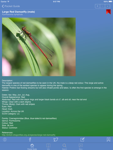 【免費書籍App】Pocket Guide UK Dragonflies-APP點子