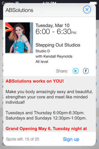 Stepping Out Studios Mobile screenshot 2