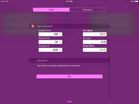 【免費商業App】Sale Calculator Price w/ Tax & Clearance Discounts-APP點子