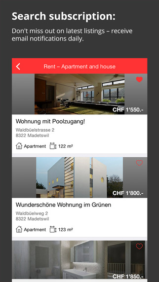 【免費商業App】homegate.ch - rent and buy real estate: search and advertise apartments and houses-APP點子