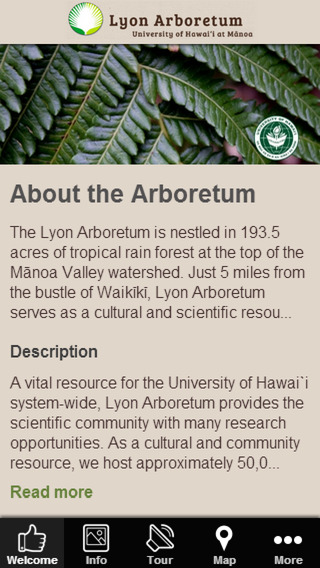 Lyon Arboretum Mobile App