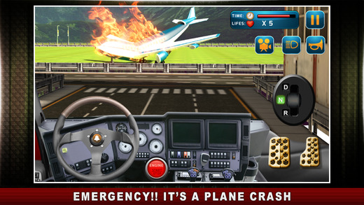 Airport Rescue Truck Simulators – Great airfield virtual driving skills in a realistic 3D traffic en