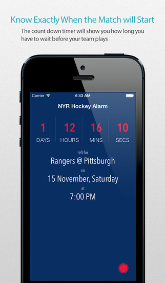 NYR Hockey Alarm