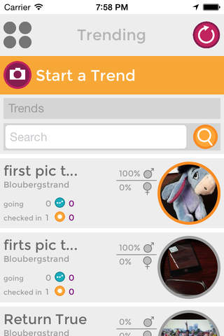 Trender App screenshot 2