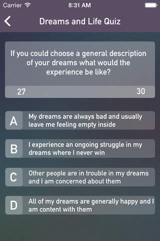 Dream Quiz: Discover Your Dreams and Interpret What They Mean screenshot 4