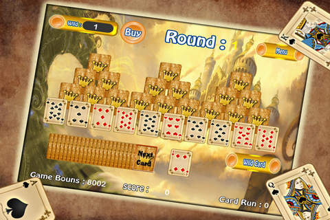 Golden Solitaire Cards Game Games Downturned Cards