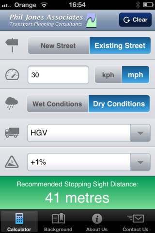StopDist - Stopping Sight Distance Calculator screenshot 3