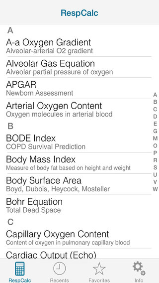 【免費醫療App】RespCalc Medical Calculator-APP點子