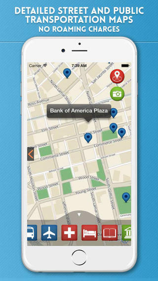 【免費旅遊App】Dallas Offline Tourist Travel Guide with City Street and Metro Map-APP點子