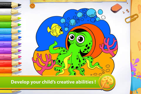 Sea Creatures - Living Coloring Free screenshot 4