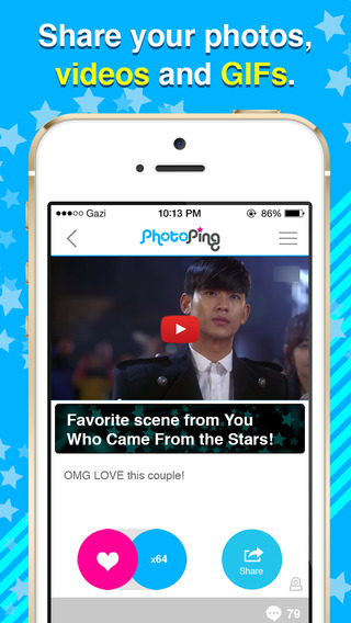 【免費娛樂App】K-actor PhotoPing - Share pictures of Korean celebrities!-APP點子