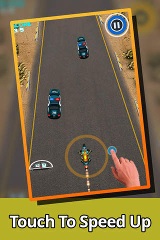 AAA Best Street Bike Motorcycle Highway Race Chase Police to Escape - FREE Racing Games screenshot 2