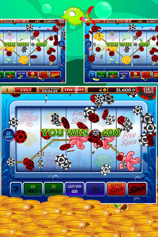 Slot Machines Pro - Blue Water Springs Casino - Fantasy Slots! screenshot 2