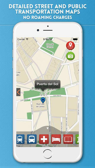 【免費旅遊App】Madrid Travel Guide with Offline City Street and Metro Maps-APP點子