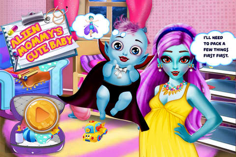 Alien Mommy’s Cute Baby-Alien Hive(Pregnant Mommy/Baby Care/Sister) screenshot 3