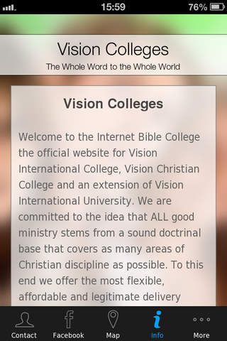 Vision Colleges screenshot 2