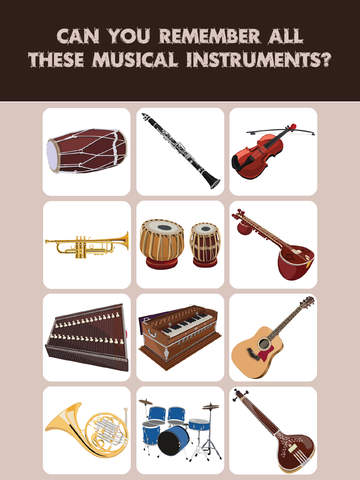 【免費教育App】Kids Memory Match : Musical Instruments-APP點子