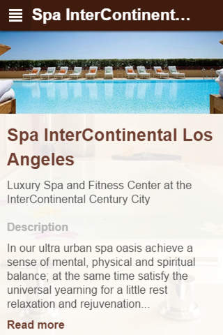 Spa InterContinental Los Angeles screenshot 2