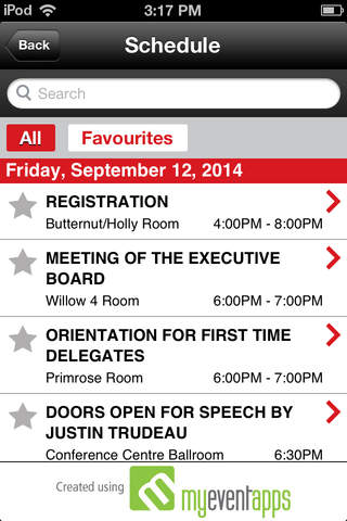 Liberal Party of Canada Events screenshot 4