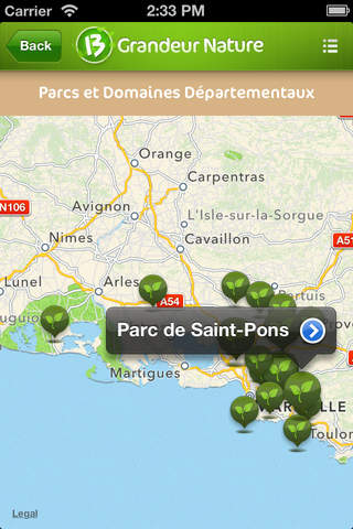 13 Grandeur Nature : une application gratuite pour découvrir les parcs et domaines des Bouches-du-Rhône screenshot 2