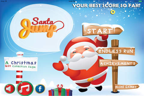 Santa Jump Infinite Snowball Rotation Frenzy - Best Game For Christmas screenshot 2