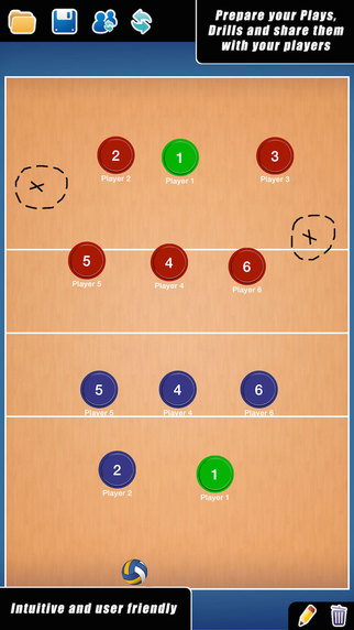 Coach Tactical Board for Volleyball FREE