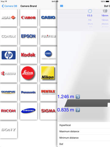 【免費攝影App】Dof Calculator & Camera DB by iPhoneAppDev-APP點子