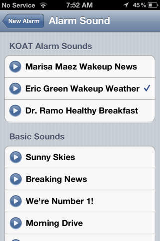 Alarm Clock KOAT Action 7 News New Mexico screenshot 2