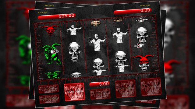 Slots Machine - Horror and Scary Monster Special Edition - Gold Edition