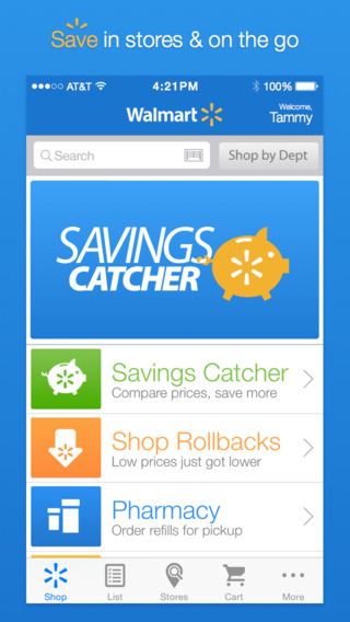 Walmart - Savings Catcher Shopping and Pharmacy App