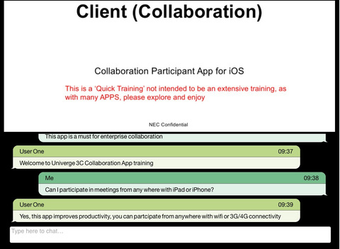 【免費商業App】UNIVERGE 3C Collaboration Client-APP點子