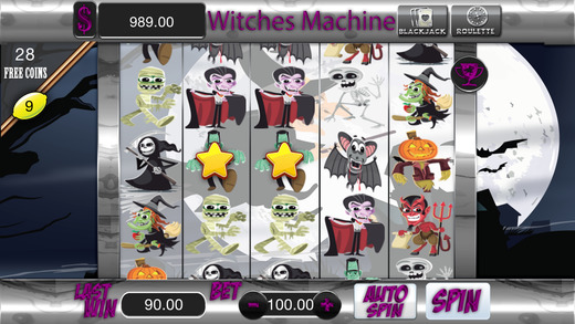 Witches Machines Slots 3 games in 1 - Slots Blackjack and Roulette