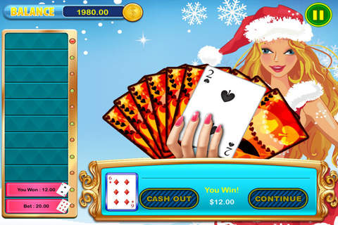 A Easy Casino Jackpot Hi-Lo Games Pro - Play Lucky Winter Cards (Holiday Party Edition) screenshot 4
