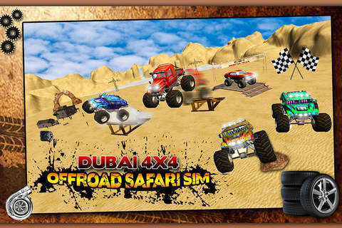 Dubai 4WD Monster Truck desert Safari uphill Simulator screenshot 2