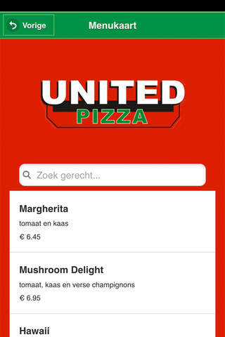 United Pizza screenshot 2