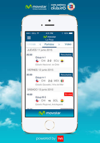 Movistar Copa America 2015 screenshot 3