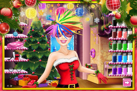 Princess Hair salon1-Christmas hairstyle screenshot 3