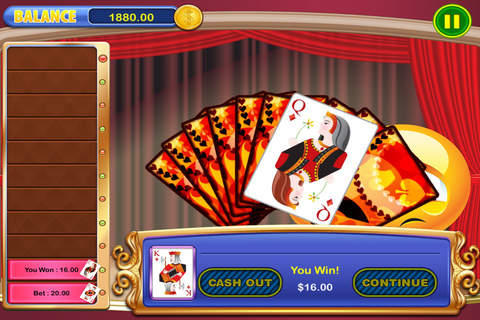 7-7-7 Emoji Easy Fun Hi-Lo (Guess the Next Card) Casino Games Free screenshot 4