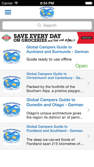 【免費旅遊App】Global Campers Neuseeland Reiseführer-APP點子