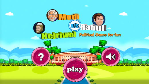 Modi Kejriwal Rahul - A Political Game for Fun