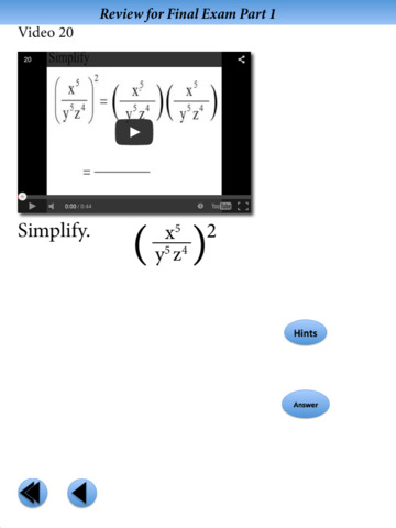 Introductory Algebra Final Exam Review Part 1 screenshot 3