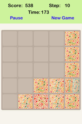 Color Blind² 5X5 - Sliding Number Blocks &  Playing With Piano Music screenshot 3