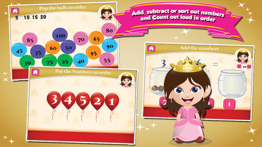 【免費教育App】Princess Goes to School: First Grade Learning Games-APP點子