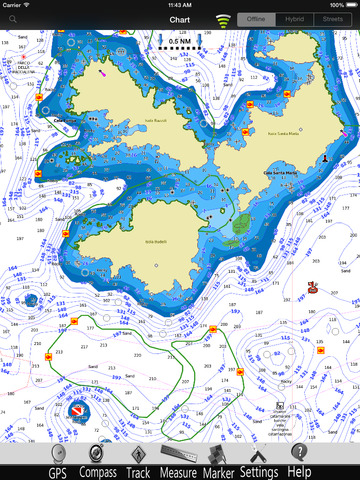 Strait of Bonifacio Chart Pro screenshot 3